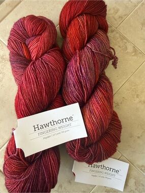 Hawthorne Fingering Weight Yarn - Red Multi - Hayden